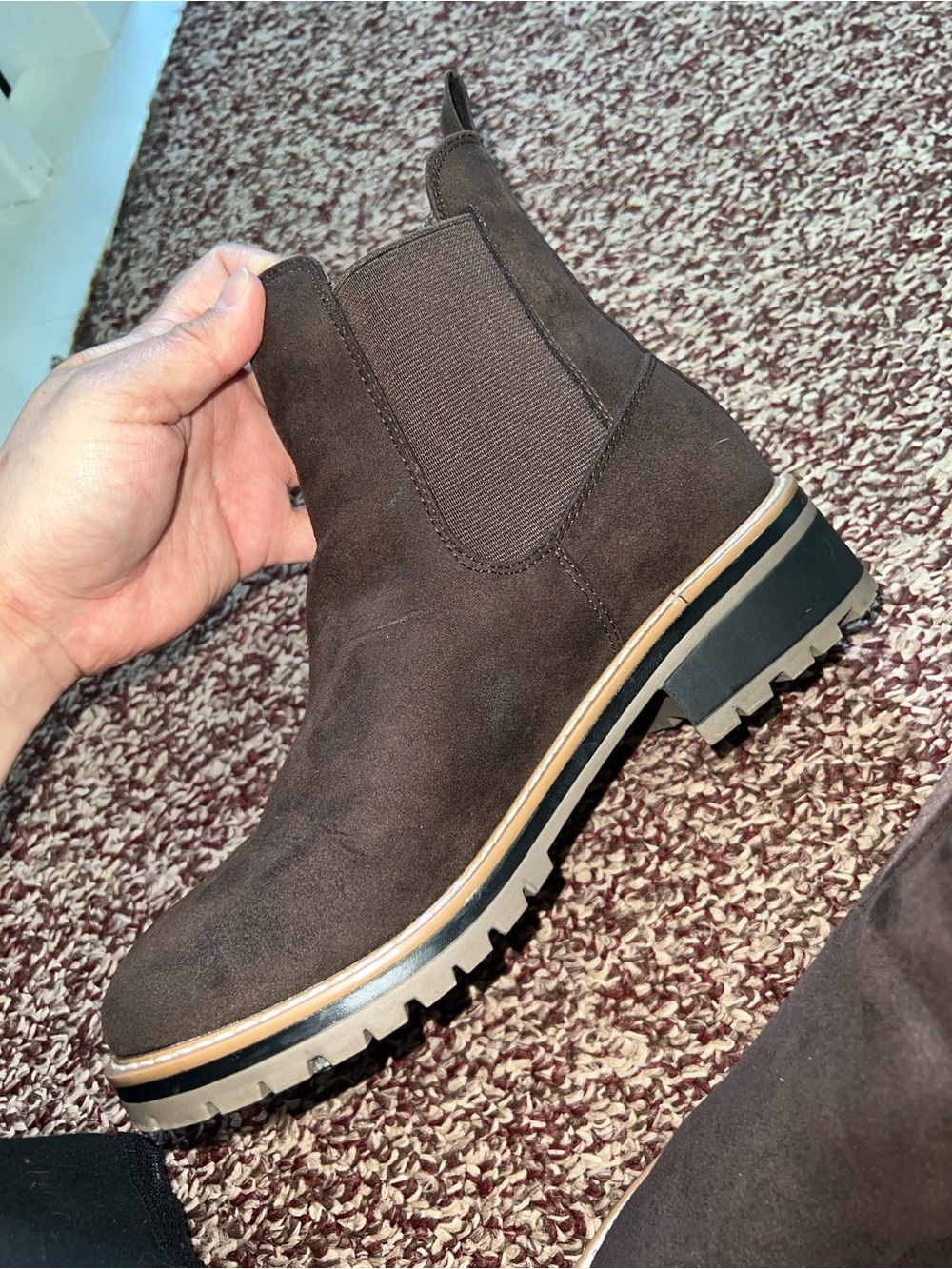Dark Brown Kensie Suede Boots